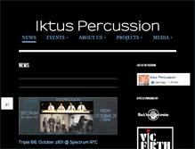 Tablet Screenshot of iktuspercussion.com